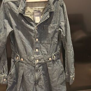 Target Dark Blue Denim Romper